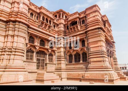 Govind Dev Ji Tempel in Vrindavan, Bundesstaat Uttar Pradesh, Indien Stockfoto