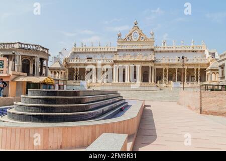 VRINDAVAN, INDIEN - 18. FEBRUAR 2017: Shahji-Tempel in Vrindavan, Bundesstaat Uttar Pradesh, Indien Stockfoto