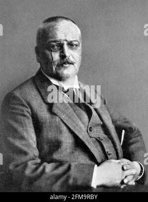 Alois Alzheimer. Porträt des deutschen Psychiaters Aloysius Alzheimer (1864-1915) Stockfoto