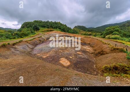 Chamarel Seven Coloured Earths, Mauritius Island Stockfoto