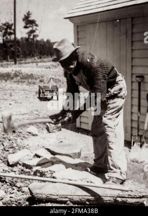 Ehemaliger Sklave Abraham Jones, Alter 112 erstellt zwischen 1936 und 1938 - Jones, Abraham - Fotografien - Vereinigte Staaten -- Alabama Stockfoto