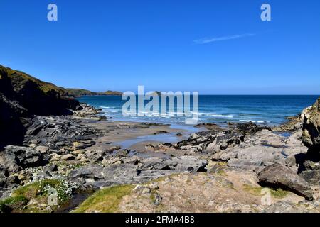 Lundy Bay in der Nähe von Port Quin Stockfoto