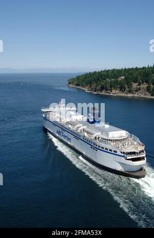 Spirit of British Columbia - Baujahr: 1993, Victoria - Gesamtlänge: 167.57 m (549'5') - maximale Hubraum: 11,642 Tonnen - Fahrzeugkapazität: 470 - Pa Stockfoto