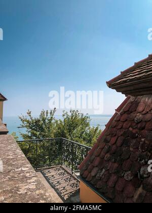 Bodensee, Meersburg, Altes Schloss, Baden-Württemberg, Deutschland Stockfoto