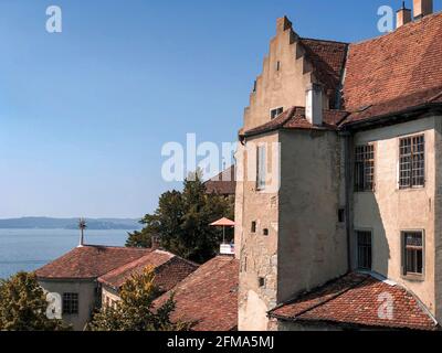 Bodensee, Meersburg, Altes Schloss, Baden-Württemberg, Deutschland Stockfoto