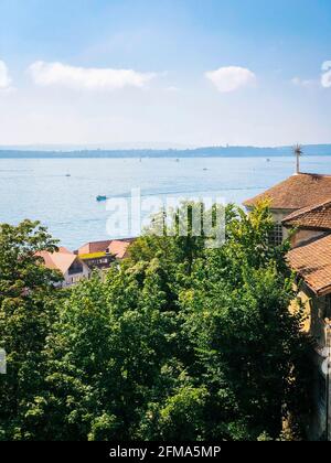 Bodensee, Meersburg, Altes Schloss, Baden-Württemberg, Deutschland Stockfoto