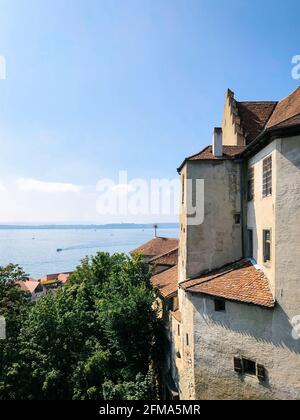 Bodensee, Meersburg, Altes Schloss, Baden-Württemberg, Deutschland Stockfoto