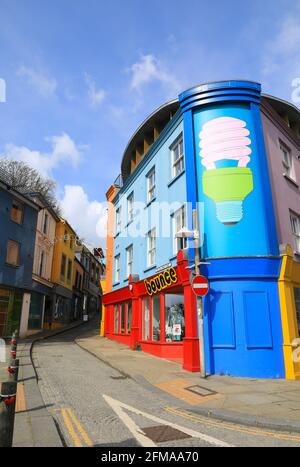 The Creative Quarter an der Old High Street, in Folkestone, Kent, Großbritannien Stockfoto