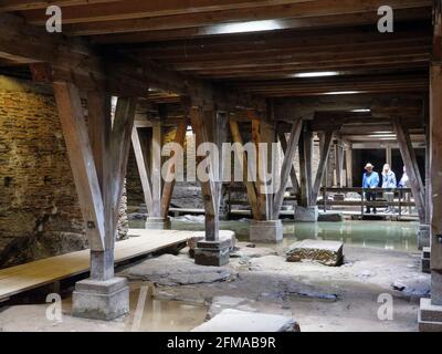 Römisches Amphitheater, Trier, UNESCO-Weltkulturerbe, Rheinland-Pfalz, Deutschland Stockfoto