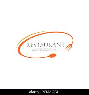 Restaurant Logo Vektor Illustration Design Vorlage Stock Vektor