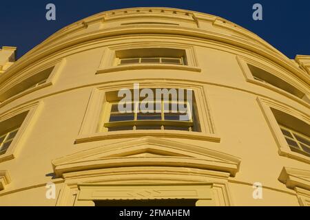 Brunswick Square Hove East Sussex England Fassaden des Ostens Terrasse Regency Periode Grade I denkmalgeschützte Gebäude Architektur Stockfoto