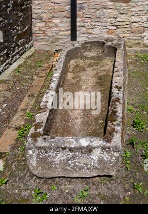 Much Wenlock, eine mittelalterliche Stadt und Gemeinde in Shropshire, England. Die Holy Trinity Church in der Wilmore Street ist die anglikanische Pfarrkirche. Stockfoto