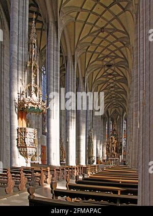 Minster St. Georg, Dinkelsbühl, Mittelfranken, Bayern, Deutschland Stockfoto