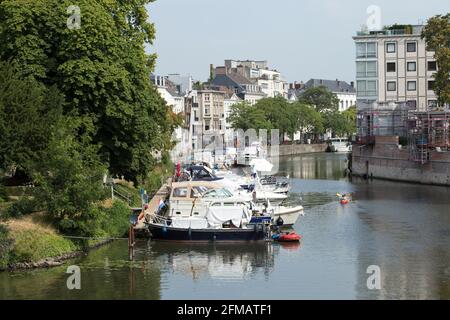 Hafen von Gent Lindelei, Belgien Stockfoto