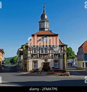 Altes Rathaus, Bad Soden-Salmunster, Hessen, Deutschland Stockfoto