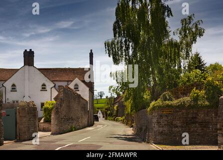 Much Wenlock, mit einer Bevölkerung von rund 3,000 Einwohnern, ist eine mittelalterliche Stadt und Gemeinde in Shropshire, England. Stockfoto
