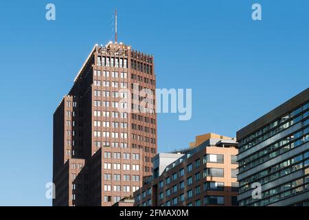Berlin, Kollhoff Tower am Potsdamer Platz Stockfoto