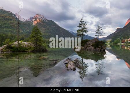 Hintersee, Berchtesgadener Land, Bayern, Deutschland Stockfoto