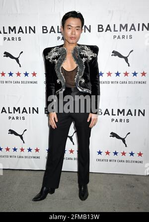 Start der Zusammenarbeit von Puma X Balmain, die von Cara Delevingne und Olivier Rousteing erstellt wurde, die am Donnerstag, den 21. November 2019, in den Milk Studios in Los Angeles stattfand. Jennifer Graylock-Graylock.com Stockfoto