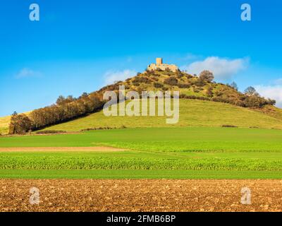 Schloss Desenberg, auch Daseburg, im Herbst, Warburger Börde, Warburg, Nordrhein-Westfalen, Deutschland Stockfoto