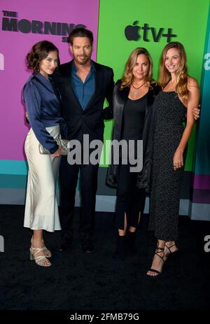 Harry Connick Jr, Jill Goodacre, Georgia Tatum Connick, Sarah Kate Connick, Charlotte Connick kommt zur Morning Show New York Premiere von APPLE TV, die am Montag, den 28. Oktober 2019 im Lincoln Center in New York City stattfand. Foto von Jennifer Graylock-Graylock.com 917-519-7666 Stockfoto