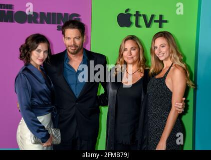 Harry Connick Jr, Jill Goodacre, Georgia Tatum Connick, Sarah Kate Connick, Charlotte Connick kommt zur Morning Show New York Premiere von APPLE TV, die am Montag, den 28. Oktober 2019 im Lincoln Center in New York City stattfand. Foto von Jennifer Graylock-Graylock.com 917-519-7666 Stockfoto