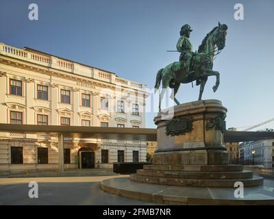 Denkmal Erzherzog Albrecht, Albertina, 1. Bezirk Innere Stadt, Wien, Österreich Stockfoto
