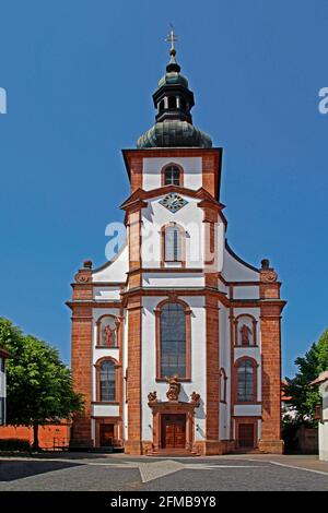 Barocke Pfarr- und Klosterkirche St. Peter und Paul, Bad Soden-Salmünster, Kreis Salmünster, Hessen, Deutschland Stockfoto