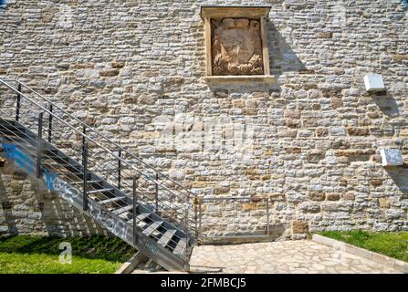 Zitadelle Petersberg, Bastion, Petersberg, Fassade, Festung, Sommer, Erfurt, Thüringen, Deutschland, Europa Stockfoto