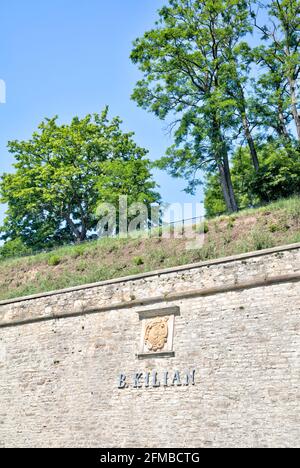 Bastion Kilian, Zitadelle Petersberg, Festung Petersberg, Sommer, Erfurt, Thüringen, Deutschland, Europa Stockfoto