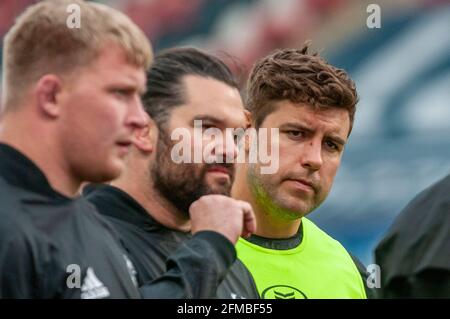 Limerick, Irland. Mai 2021. Rhys Marshall von Münster während des Guinness PRO14 Rainbow Cup Runde 2 Spiel zwischen Munster Rugby und Ulster Rugby im Thomond Park in Limerick, Irland am 7. Mai 2021 (Foto von Andrew SURMA/SIPA USA) Kredit: SIPA USA/Alamy Live News Stockfoto