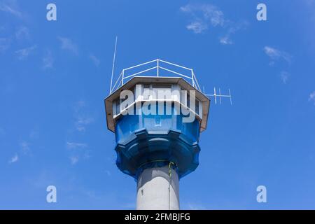 Ostsee-Grenzturm, ehemaliger Wachturm der Küstengrenzbrigade der Grenztruppen der DDR, Kühlungsborn, Mecklenburg-Vorpommern, Deutschland, Europa Stockfoto