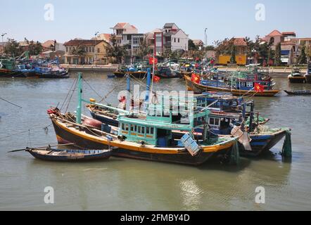 Ca Ty Fluss in Phan Thiet. Vietnam Stockfoto