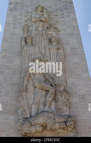 Außenansicht der Kapelle, des Manila American Cemetery and Memorial, Philippinen Stockfoto