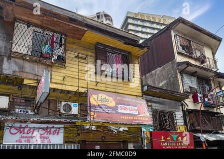 Häuser und Geschäfte, Binondo aka Chinatown, Manila, Philippinen Stockfoto