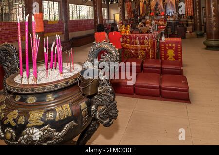 Buddhistischer Schrein, Binondo aka Chinatown, Manila, Philippinen Stockfoto