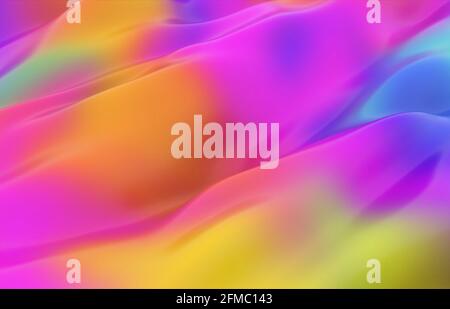 Abstrakt gefärbter Hintergrund imitiert flüssige Farbe. 3d-Rendering Stockfoto