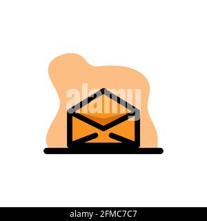 Open Envelope Conceptual Icon Vektorgrafik Design eps10 Stock Vektor
