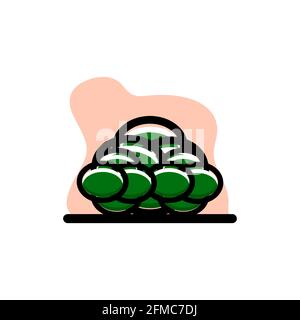 Abstract Bush Vector Icon Concept Illustration Design eps10 Stock Vektor