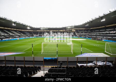 DERBY, GROSSBRITANNIEN. MAI. Pride Park vor dem entscheidenden Abstiegsentritt während des Sky Bet Championship-Spiels zwischen Derby County und Sheffield am Mittwoch, den 8. Mai 2021. (Kredit: Pat Scaasi, Mi News) Kredit: MI Nachrichten & Sport /Alamy Live Nachrichten Stockfoto