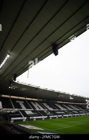 DERBY, GROSSBRITANNIEN. MAI. Pride Park vor dem entscheidenden Abstiegsentritt während des Sky Bet Championship-Spiels zwischen Derby County und Sheffield am Mittwoch, den 8. Mai 2021. (Kredit: Pat Scaasi, Mi News) Kredit: MI Nachrichten & Sport /Alamy Live Nachrichten Stockfoto