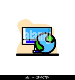 Web Management Vektor Illustration Icon Konzeptuelles Design eps10 großartig für Alle Zwecke Stock Vektor