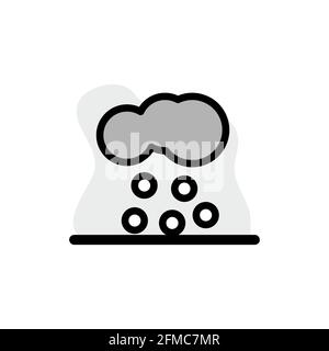 Snow Weather Vector Konzeptbild Icon Design Illustration eps10 Stock Vektor