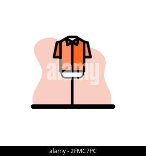 Schaufensterpuppe Hemd konzeptuelle Vektor-Symbol Illustration Design eps10 Stock Vektor