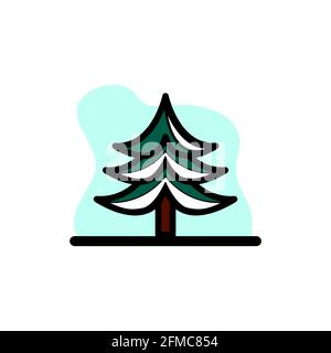 Pine Tree Concept Icon Vektor Illustration Design eps 10 großartig Für beliebige Zwecke Stock Vektor