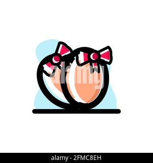 Eggs Icon konzeptuelle Vektor Illustration Design eps10 großartig für jeden Zwecke Stock Vektor