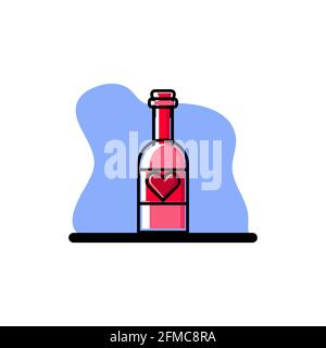 Love Bottle konzeptuelle Vektor-Symbol Illustration Design eps10 toll für Alle Zwecke Stock Vektor