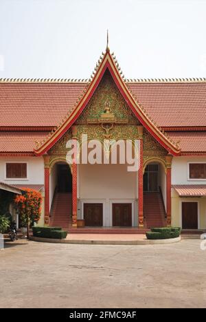 Moderner Tempel in Vientiane. Laos Stockfoto