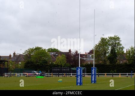 London, Großbritannien. Mai 2021. Gesamtansicht des Stadions während des Spiels der Allianz Premier 15 zwischen Wespen Women und Bristol Bears auf dem Twyford Avenue Sports Ground in London, England Quelle: SPP Sport Press Foto. /Alamy Live News Stockfoto