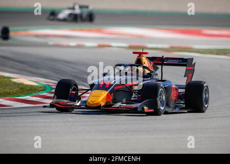 Barcelona, Spanien. Mai 2021. Barcelona, Spanien. Mai 2021. 11 Ayumu Iwasa (jpn), Hitech Grand Prix, Aktion während des 1. Rennens der FIA Formel 3 Meisterschaft 2021 vom 07. Bis 10. Mai 2021 auf dem Circuit de Barcelona-Catalunya in Montmelo bei Barcelona, Spanien - Foto Xavi Bonilla / DPPI Kredit: DPPI Media/Alamy Live News Kredit: DPPI Media/Alamy Live News Stockfoto